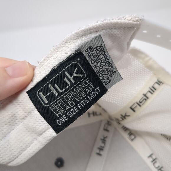 Huk Snapback Mesh Back Trucker Hat Gray One Size Colorblock Outdoor - Picture 9 of 9